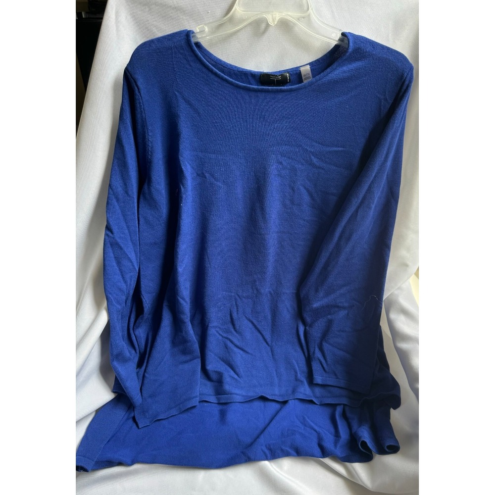 Tahari Size 2x Blue Top